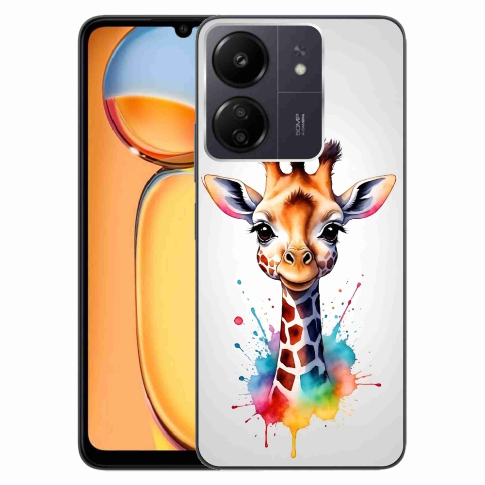 Gél borítás mmCase a Xiaomi Poco C65/Redmi 13C - zsiráf 1