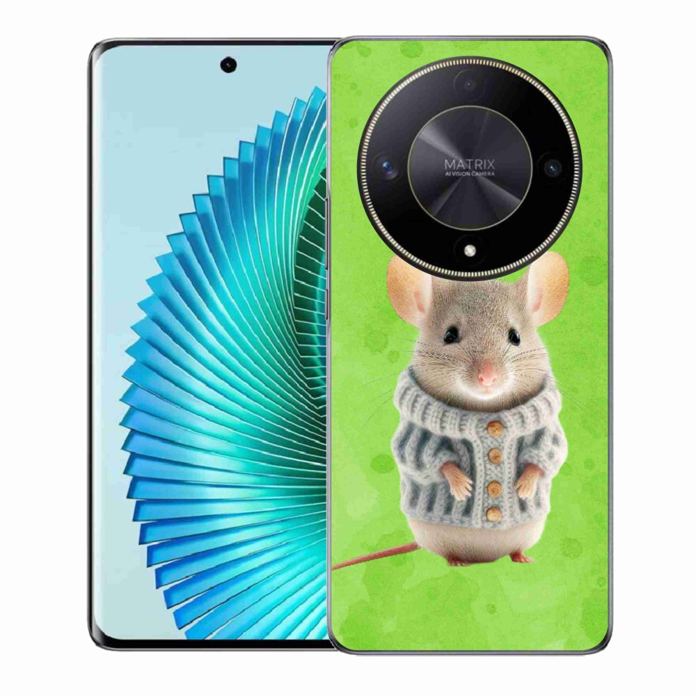 Gél borítás mmCase a Honor Magic 6 Lite 5G számára - egér pulóverben