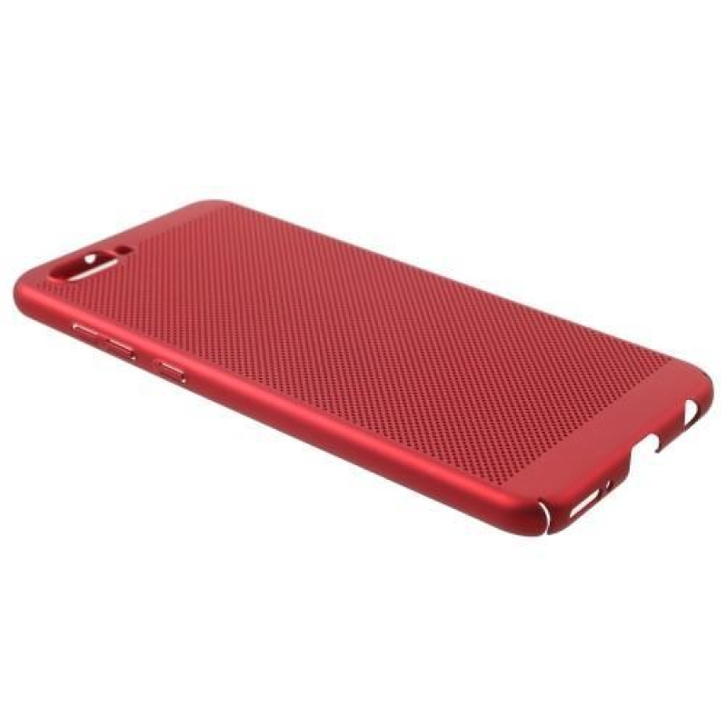 Hálós műanyag tok a Honor View 10 készülékhez - piros