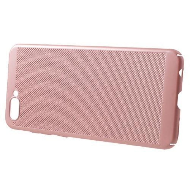 Hálós műanyag tok a Honor View 10 készülékhez - rosegold