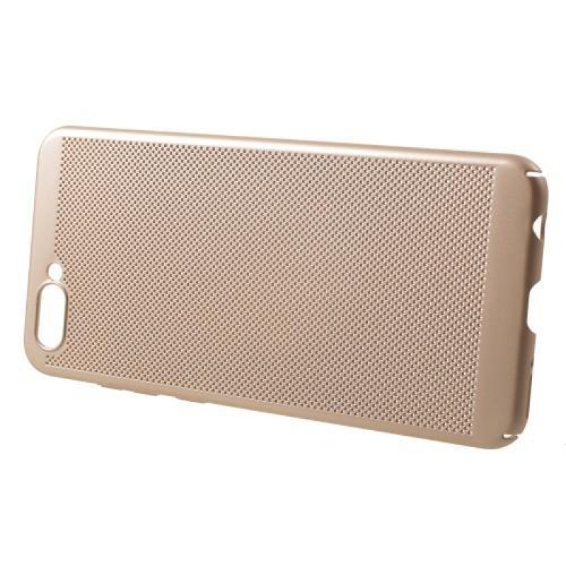 Hálós műanyag tok a Honor View 10 készülékhez - arany színben