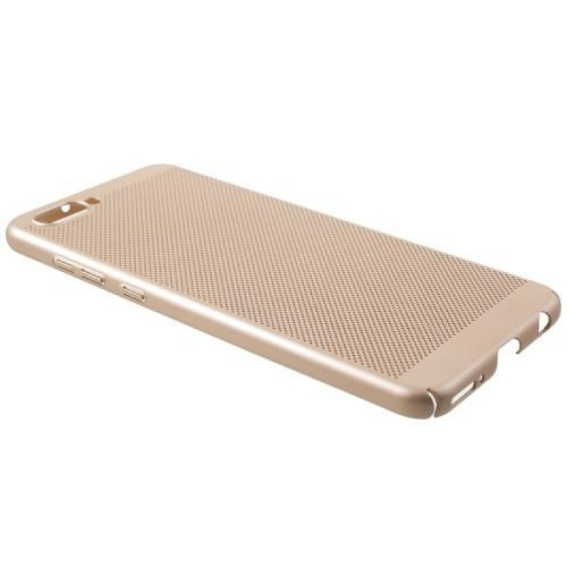 Hálós műanyag tok a Honor View 10 készülékhez - arany színben