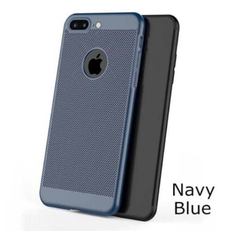 Hálós műanyag tok iPhone 7 Plus és 8 Plus készülékhez - kék