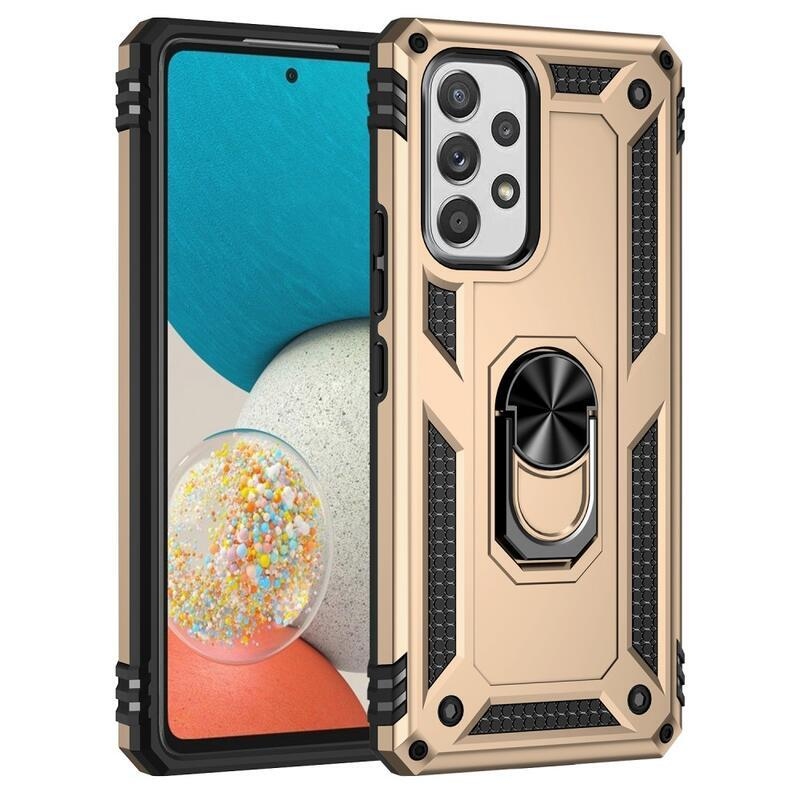 Fémálló hibrid borítás Samsung Galaxy A53 5G készülékhez - arany színben