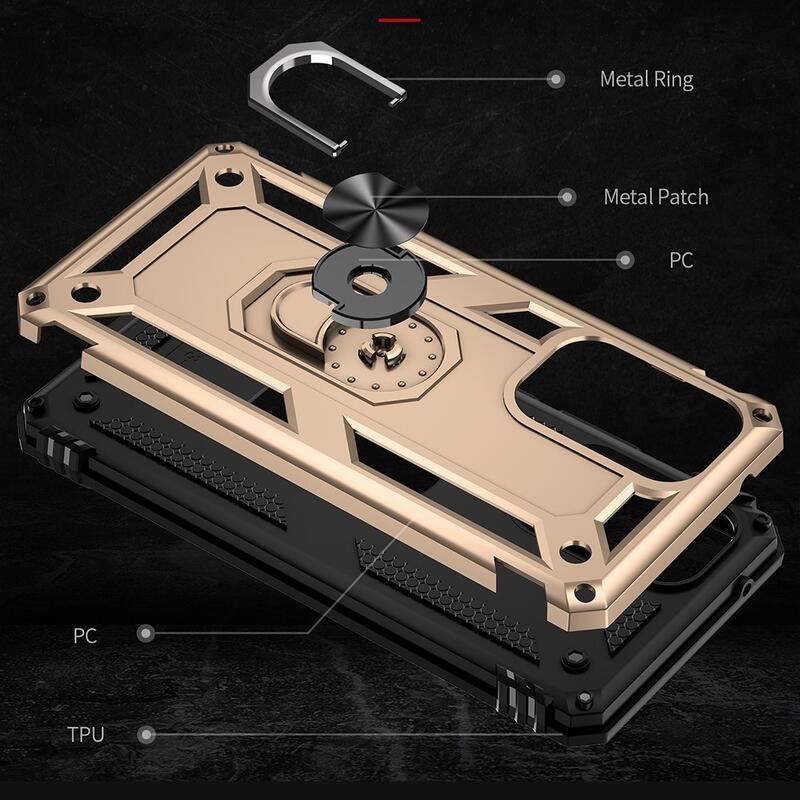 Fémálló hibrid borítás Samsung Galaxy A53 5G készülékhez - arany színben