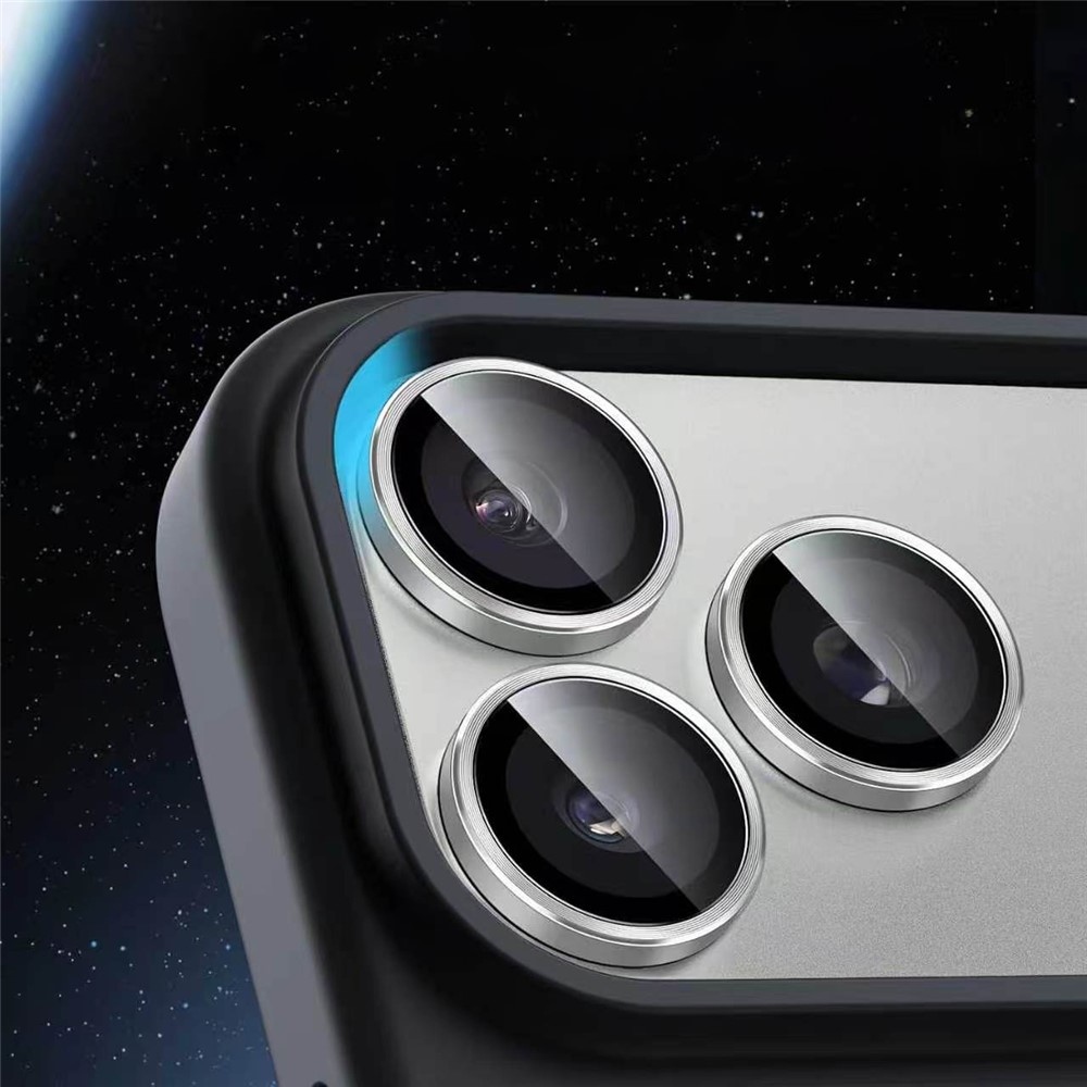Fém-üveg kameraobjektív az iPhone 18 Pro mobiltelefonhoz (különálló üveglencsék) – ezüst színű