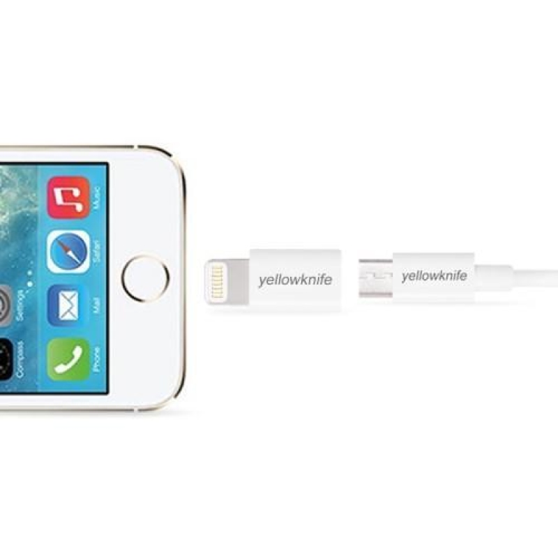 MFI lightning 8 tűs micro USB adapter - fekete