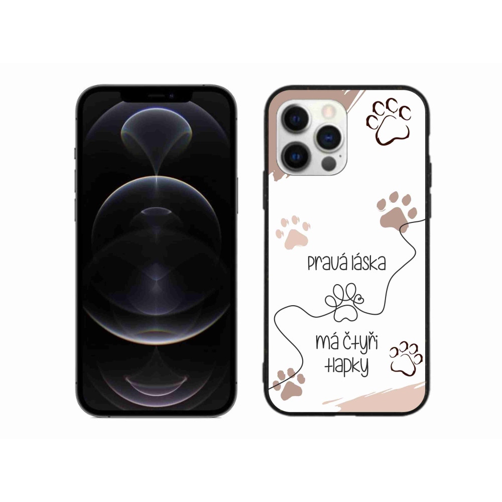 Gél borítás mmCase iPhone 12 Pro Max készülékhez - kutyamotívum 1 fehér háttér