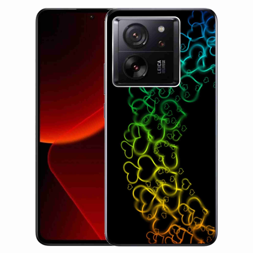 Gél borítás mmCase a Xiaomi 13T/13T Pro számára - színes szívek