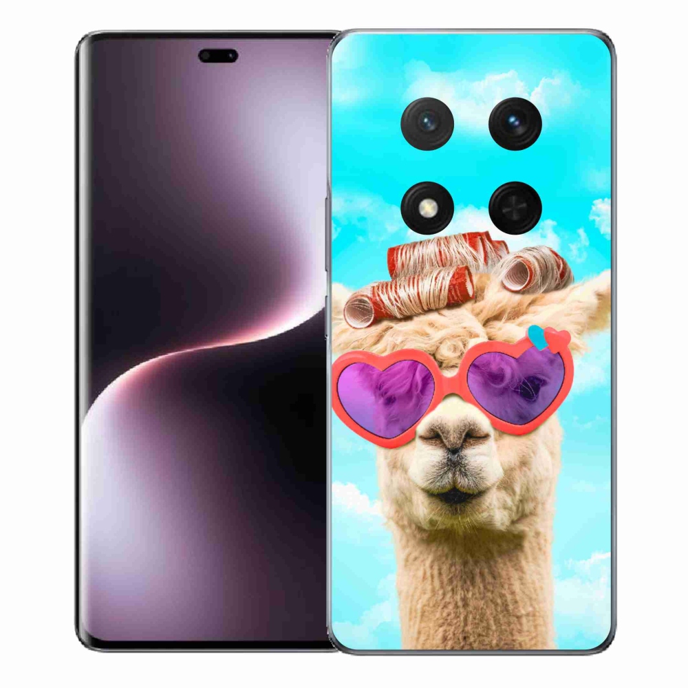 Zselés borítás mmCase a Honor Magic 7 Lite 5G számára - szemüveges láma