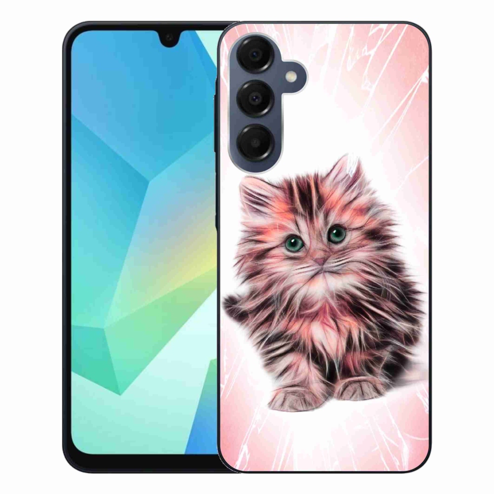 Gél védőhuzat mmCase Samsung Galaxy A16 4G/5G - aranyos cica - Samsung Galaxy A16 4G/5G számára