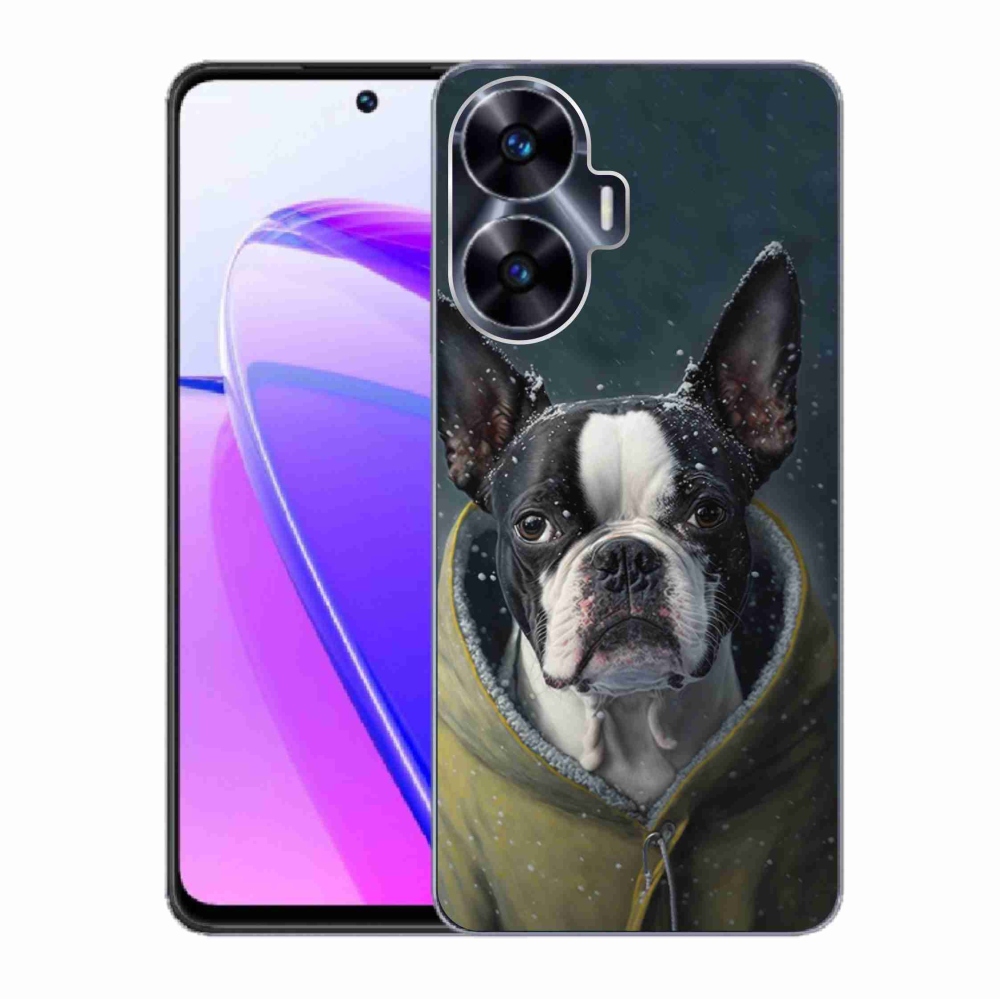 Gél borítás mmCase a Realme C55 készülékhez - bulldog