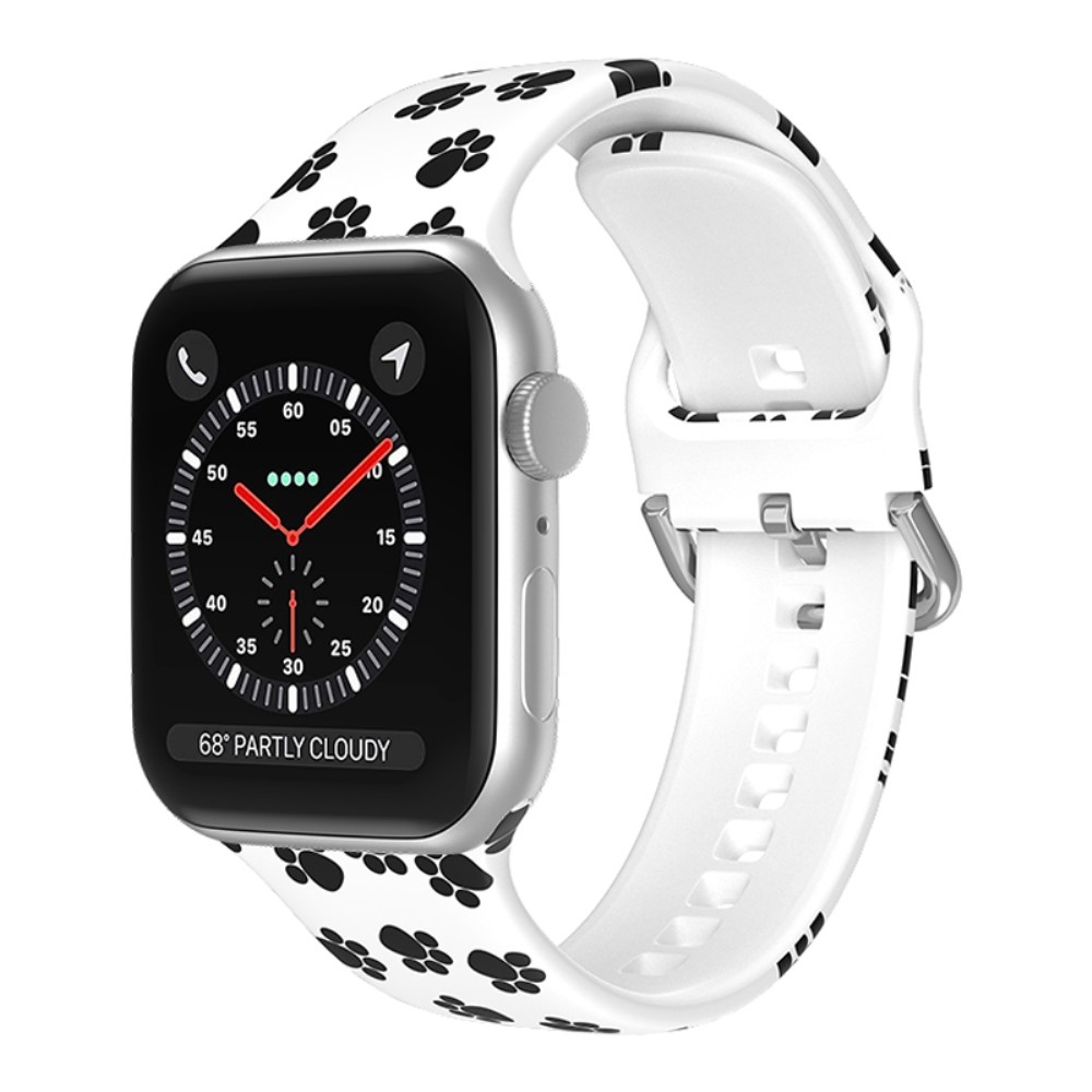 Nyomtatott szilikon szíj Apple Watch Ultra/Ultra 2 49mm/SE/SE 2022/2023 44mm/9/8/7 45mm/6/5/4 44mm/3/2/1 42 mm - L minta