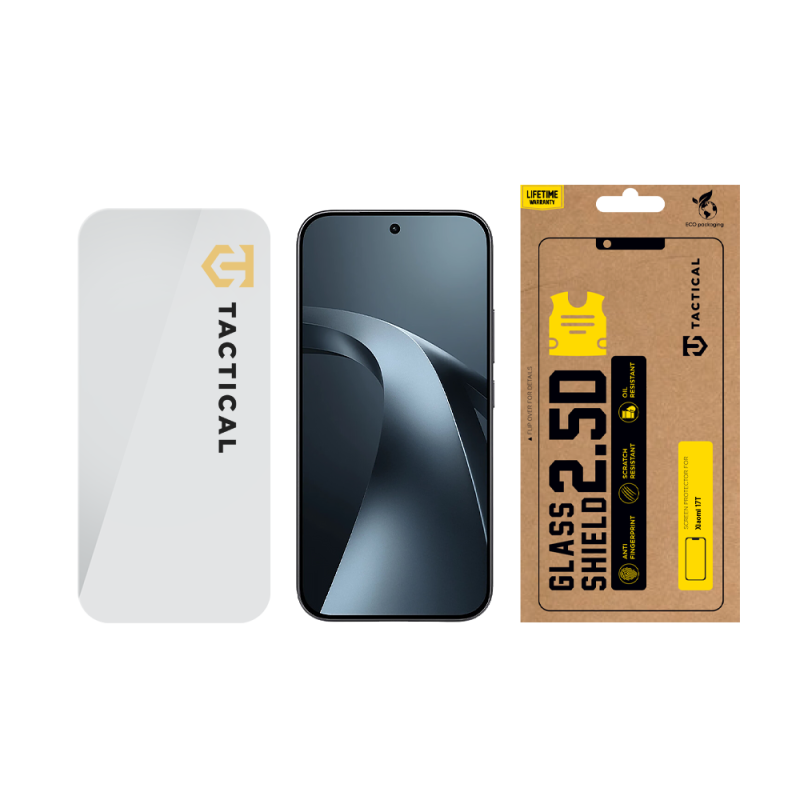 Tactical Glass Shield 2.5D üveg a Xiaomi 17T-hez – átlátszó