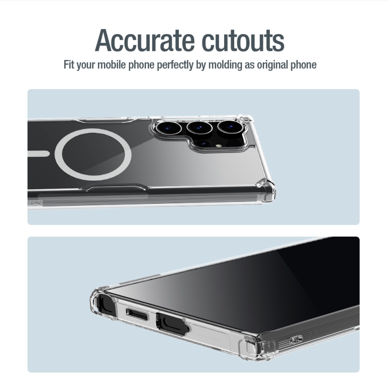 Nillkin Nature TPU PRO mágneses borító Samsung Galaxy S24 Ultra átlátszó