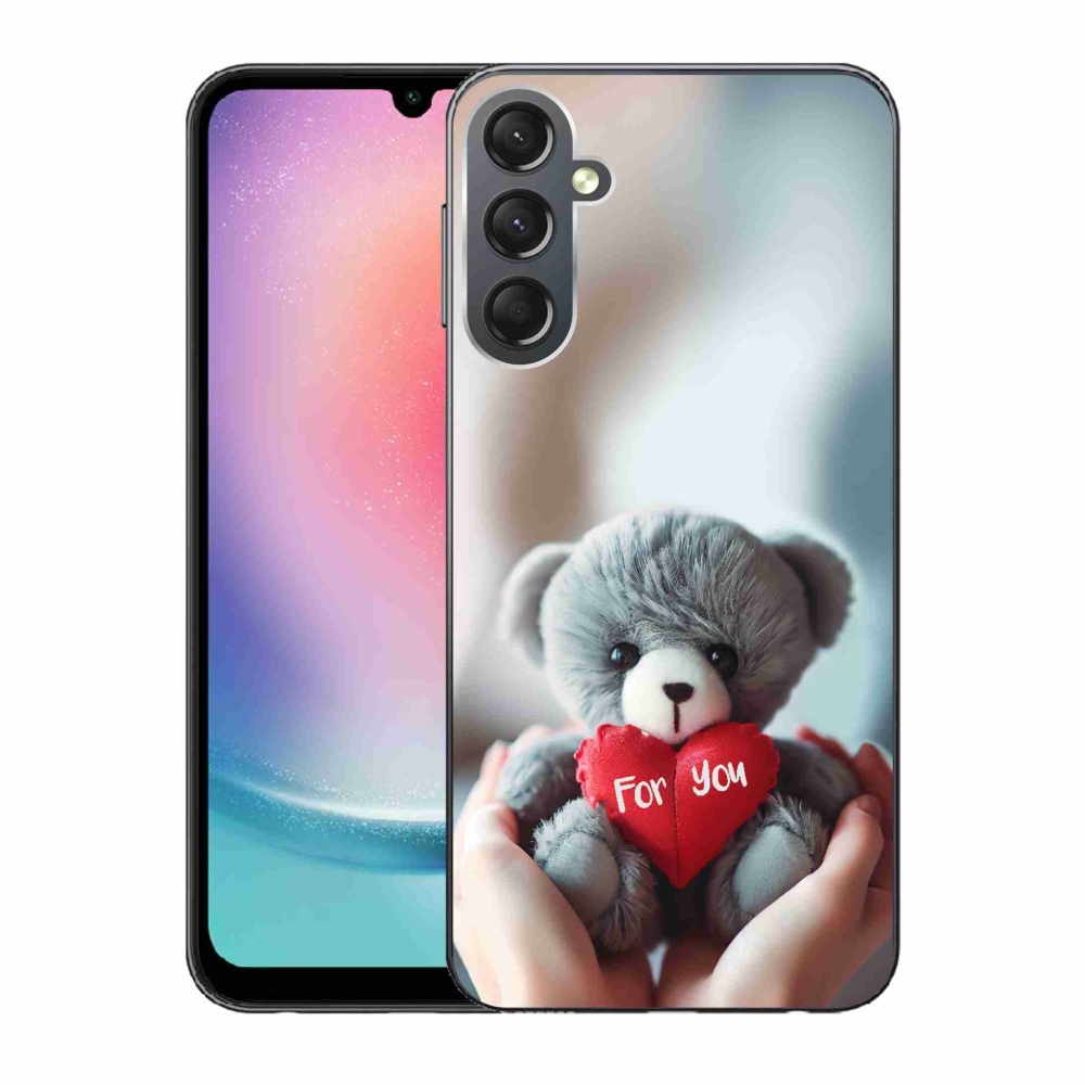 Gél borítás mmCase Samsung Galaxy A24 készülékhez - mackó a szerelmesek számára