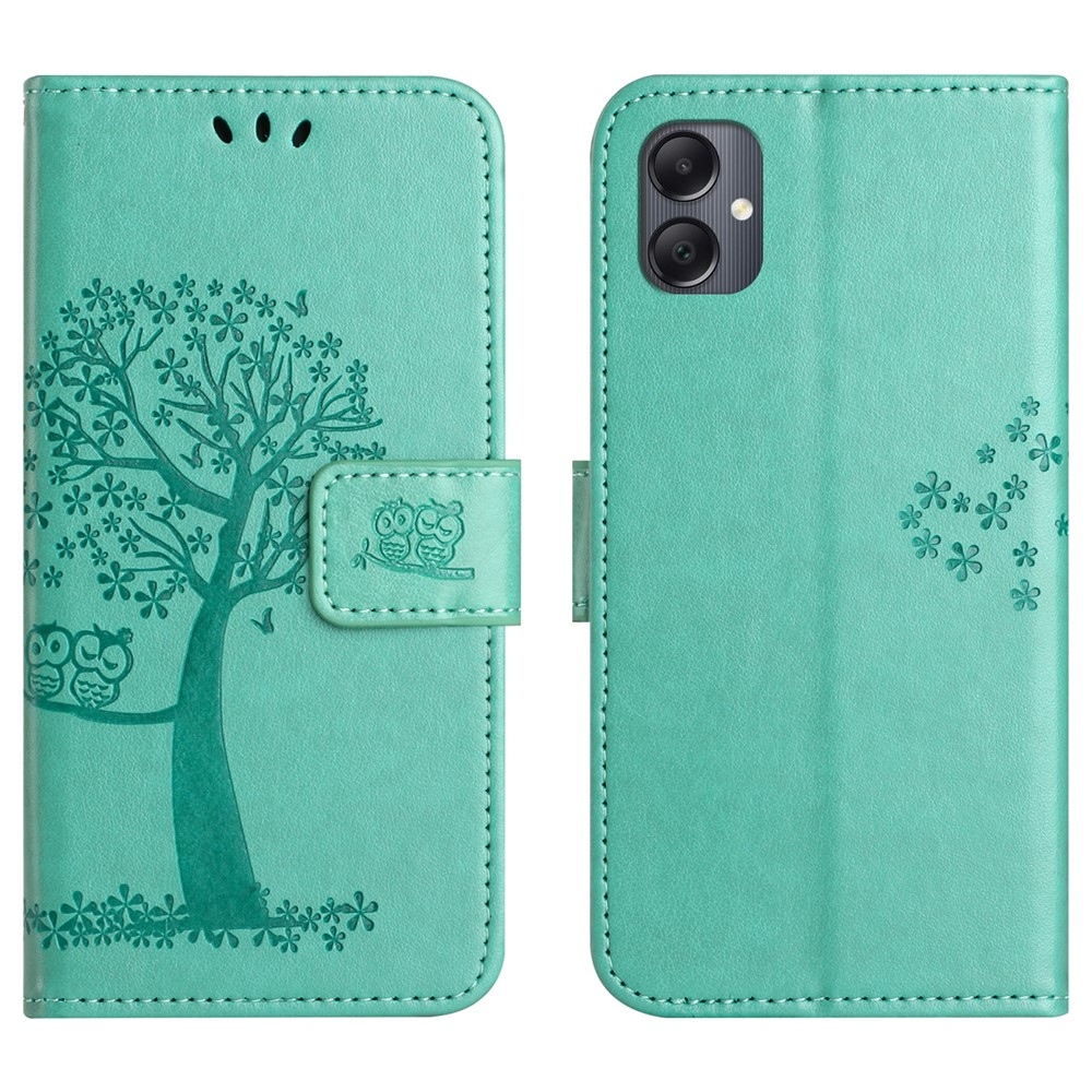 Fás könyv tok Samsung Galaxy A07 4G készülékhez - kékeszöld színű