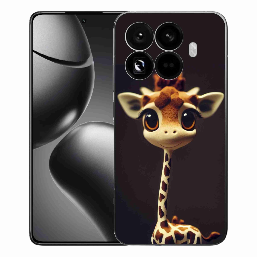Gél borítás mmCase a Xiaomi 15T Pro számára - kis zsiráf