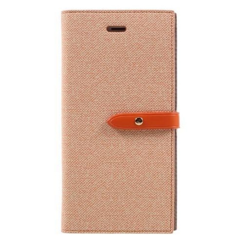 Milano PU bőr tok iPhone 8 Plus és iPhone 7 Plus készülékhez - narancssárga színben