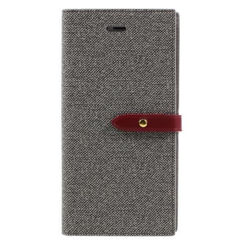 Milano PU bőr tok iPhone 8 Plus és iPhone 7 Plus készülékhez - szürke