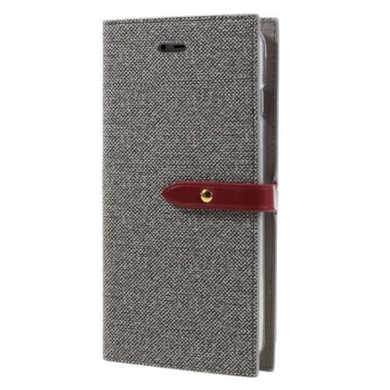 Milano PU bőr tok iPhone 8 Plus és iPhone 7 Plus készülékhez - szürke