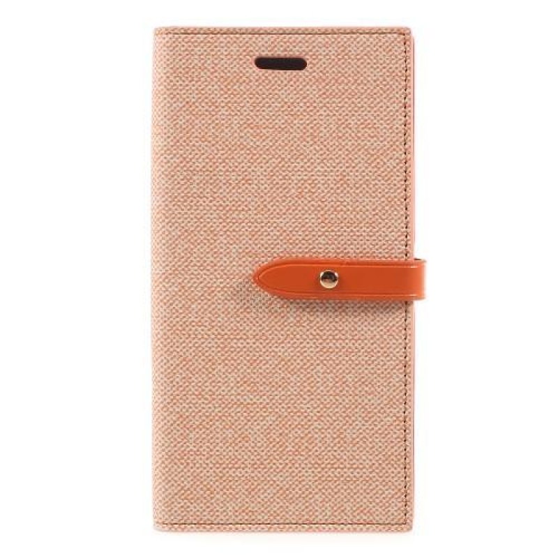 Milano PU bőr tok iPhone X készülékhez - narancssárga