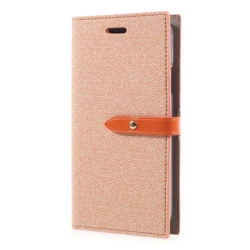 Milano PU bőr tok iPhone X készülékhez - narancssárga