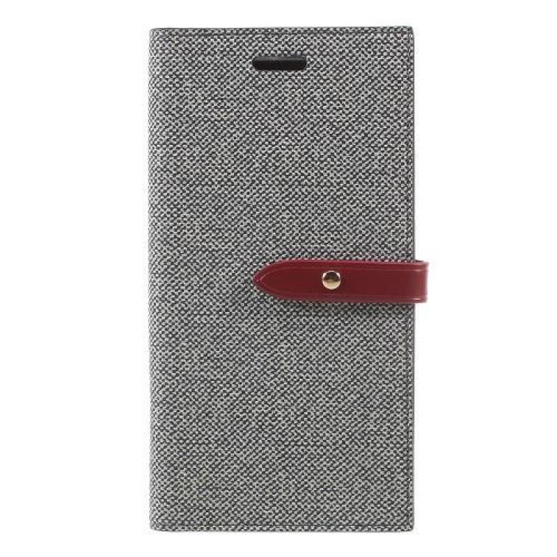 Milano PU bőr tok iPhone X készülékhez - szürke