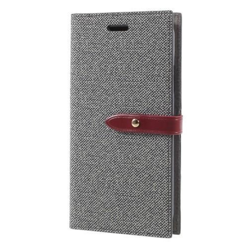 Milano PU bőr tok iPhone X készülékhez - szürke