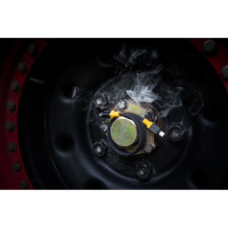 Taktikai MagRope USB-C/USB-C 1m Fekete/sárga