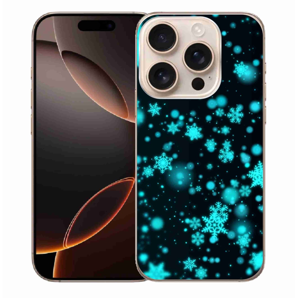 Gél borítás mmCase iPhone 16 Pro Max készülékhez - Hópelyhek 1
