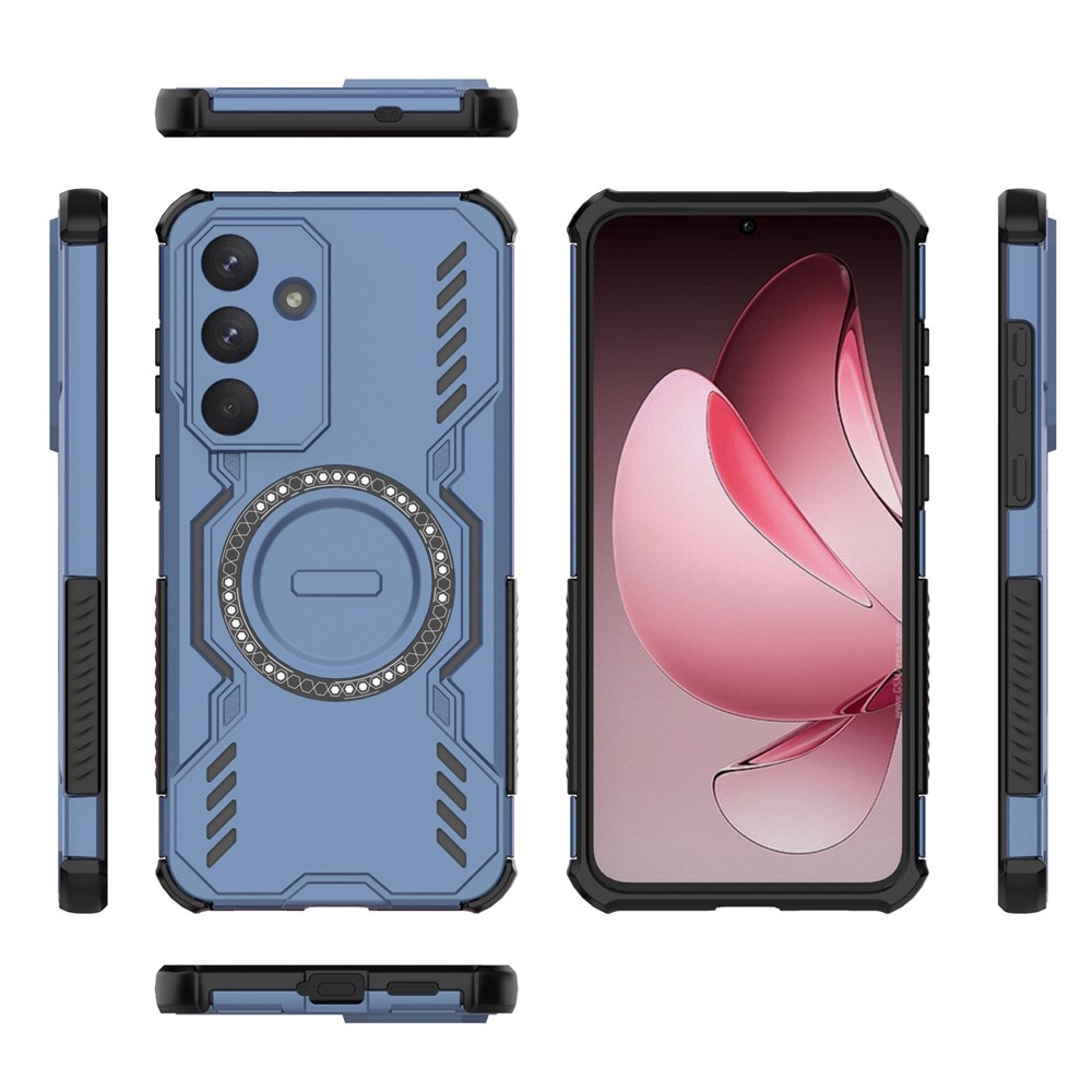 Üreges, tartós védőburkolat MagSafe-rel Samsung Galaxy S25 FE készülékre - kék