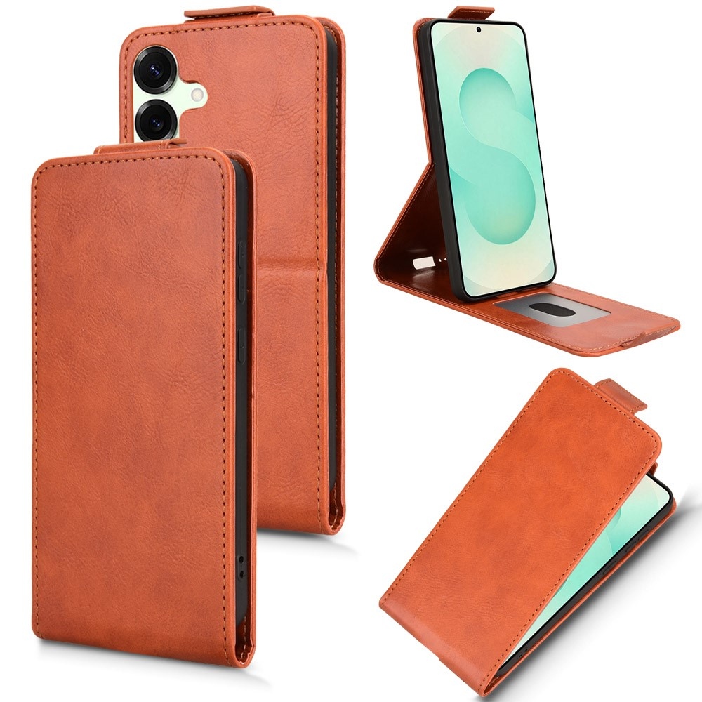 Vert flip tok Samsung Galaxy S25 FE készülékhez - narancssárga