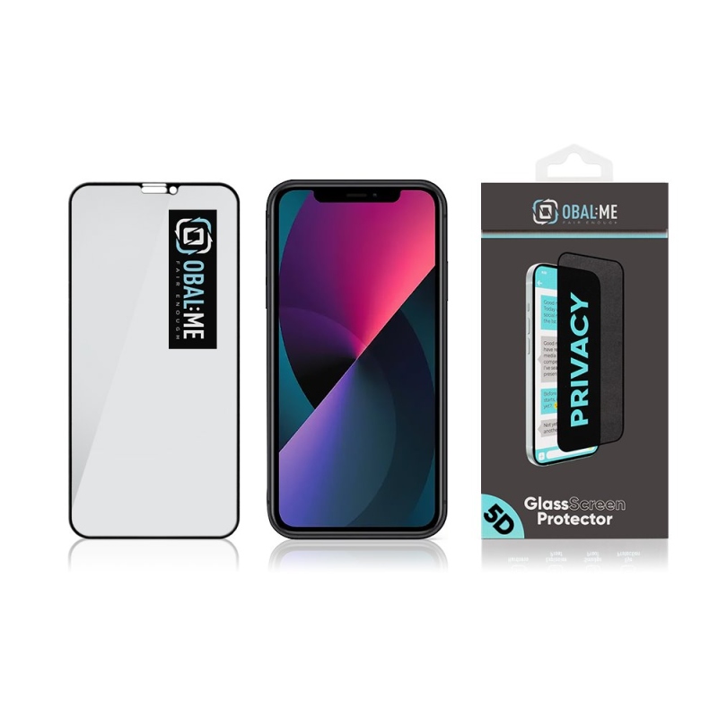 CSOMAG:ME Privacy 5D edzett üveg Apple iPhone 11/XR fekete színhez