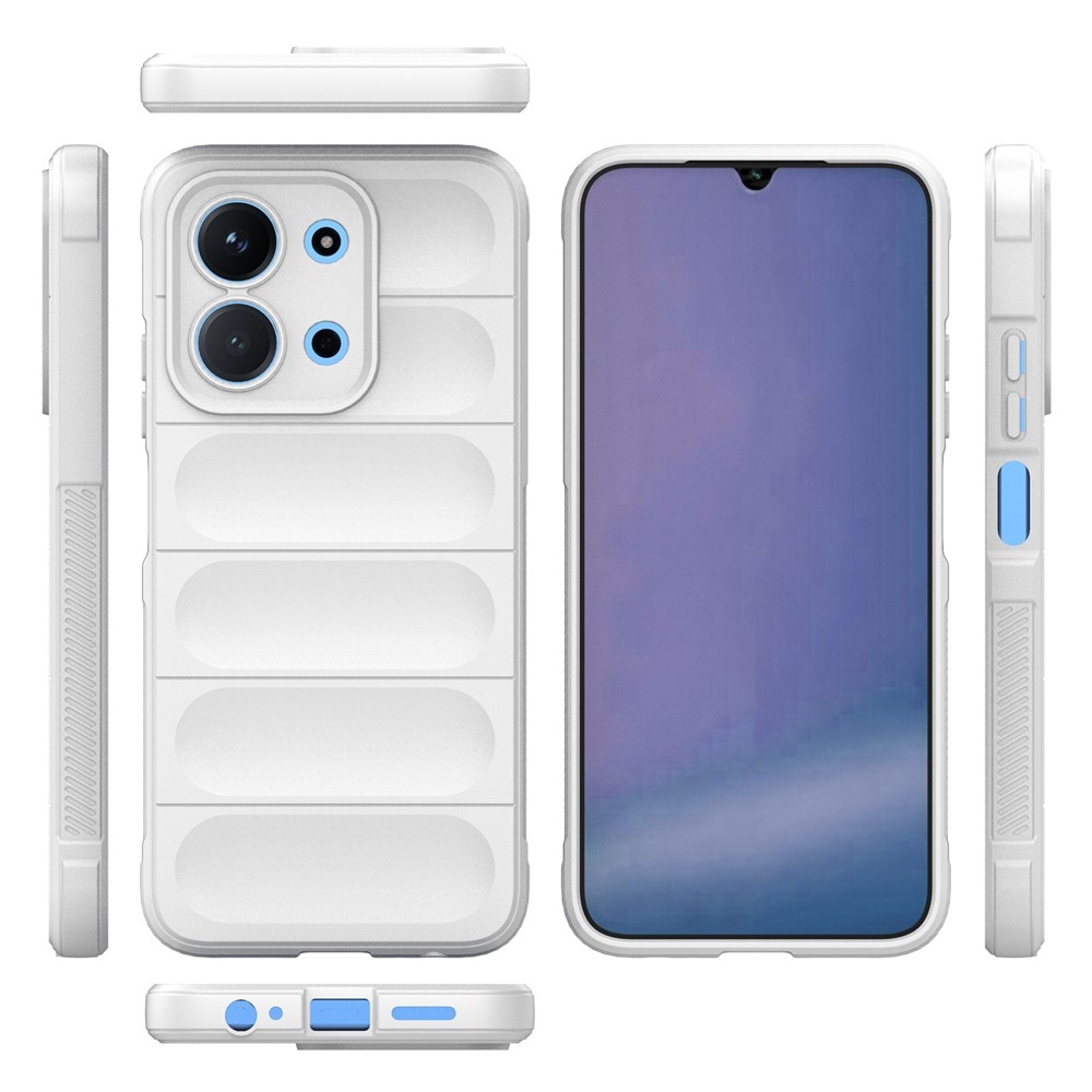 Rugg tartós zselés tok Xiaomi Redmi 15C 4G (171mm)/Poco C85 4G (171mm) - fehér