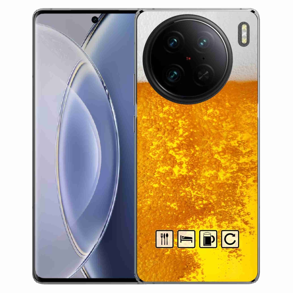 Gél borítás mmCase a Vivo X90 Pro számára - sör motívum 3