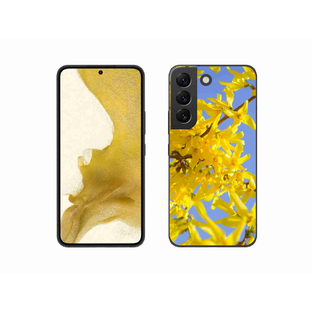 Gél borítás mmCase Samsung Galaxy S22 5G - sárga virágok