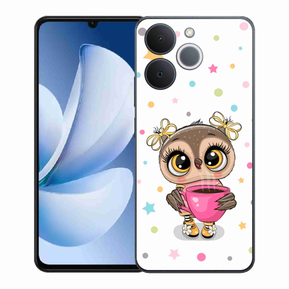 Zselés borító mmCase a Realme Note 70T készülékhez - rajzfilm bagoly