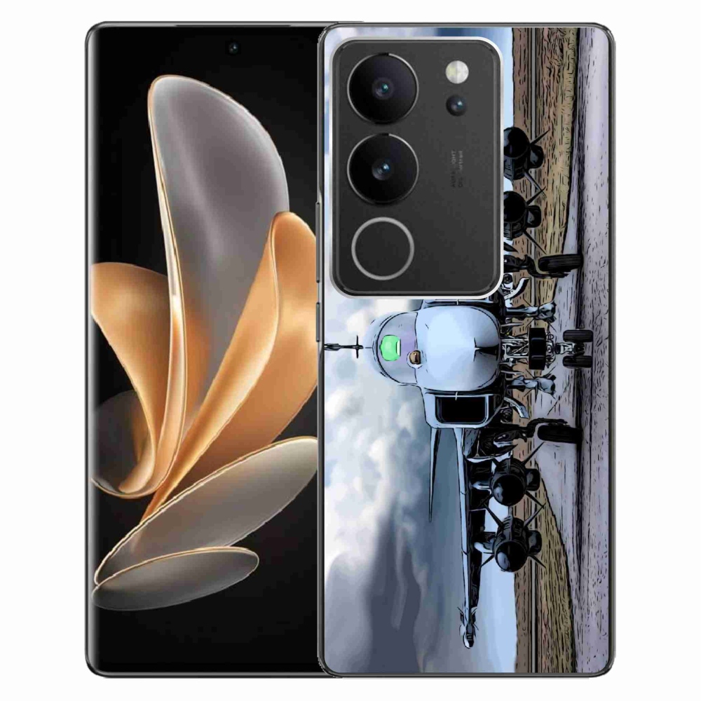 Zselés borítás mmCase a Vivo V29 5G-hez - katonai repülőgépekhez