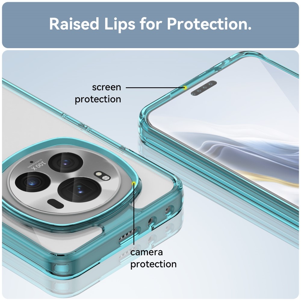 Gél tok fix hátlappal a Honor Magic 6 Pro 5G készülékhez - világoskék színben