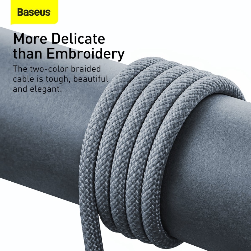 Baseus Dynamic sorozat gyors töltő adatkábel USB-A - világítás 2.4A 1m pala szürke