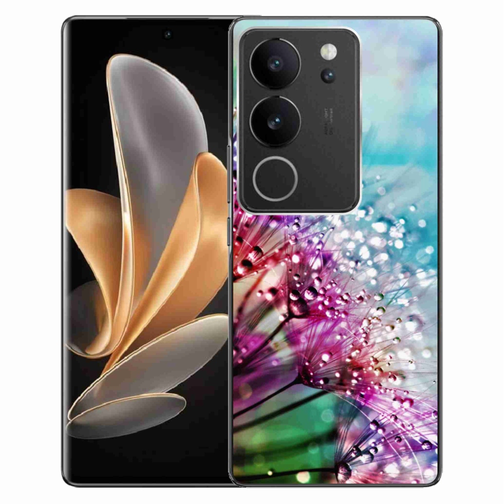 Gél borító mmCase a Vivo V29 5G-hez - színes virágok