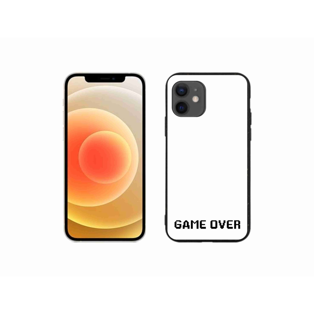 Gél borítás mmCase iPhone 12 mini készülékhez - játék fehér háttéren