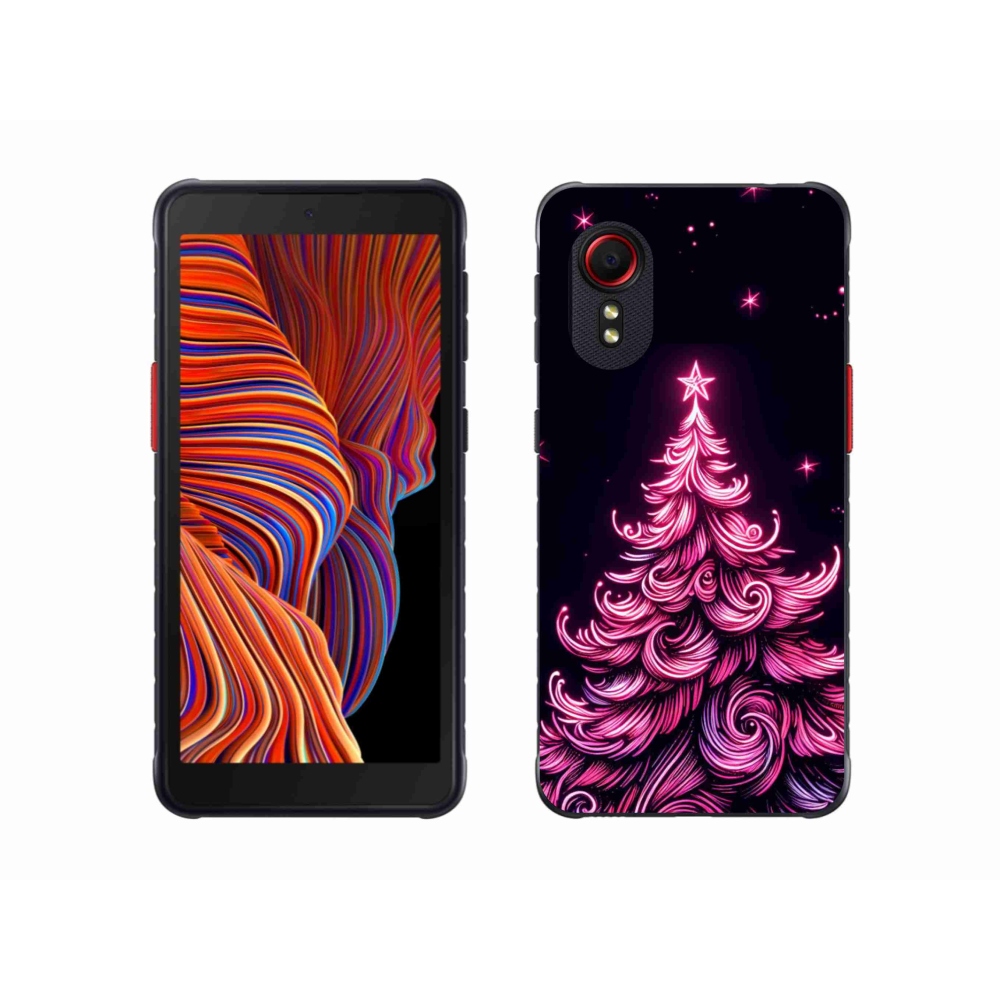 Gél borítás mmCase Samsung Galaxy Xcover 5 - neon karácsonyfa 2