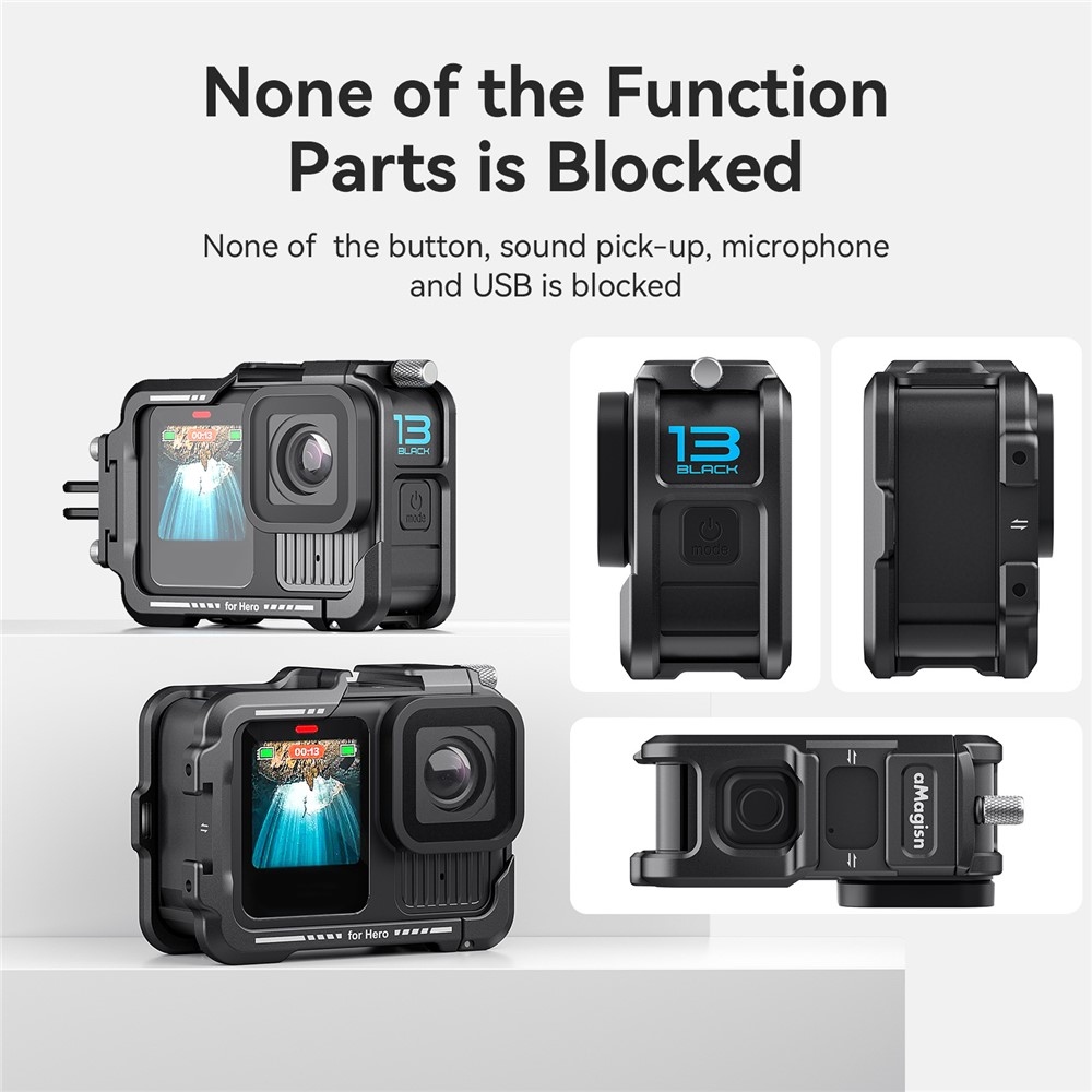 AMAGISN fém védőkeret GoPro Hero 13/12/11/10/9 kamerákhoz