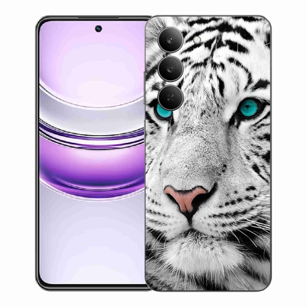 Gél borítás mmCase a Realme 14x 5G készülékhez - fehér tigris