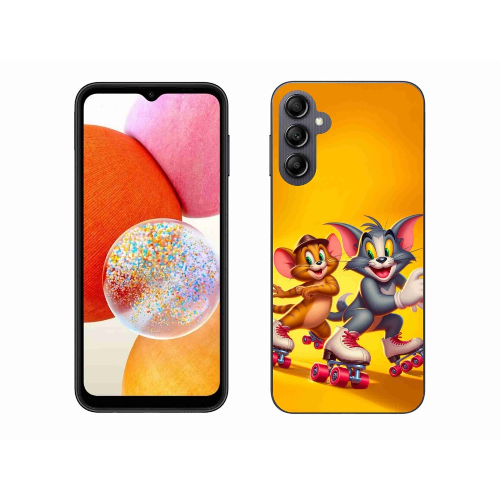 Zselés borítás mmCase Samsung Galaxy A14 4G/5G készülékhez - tom and jerry