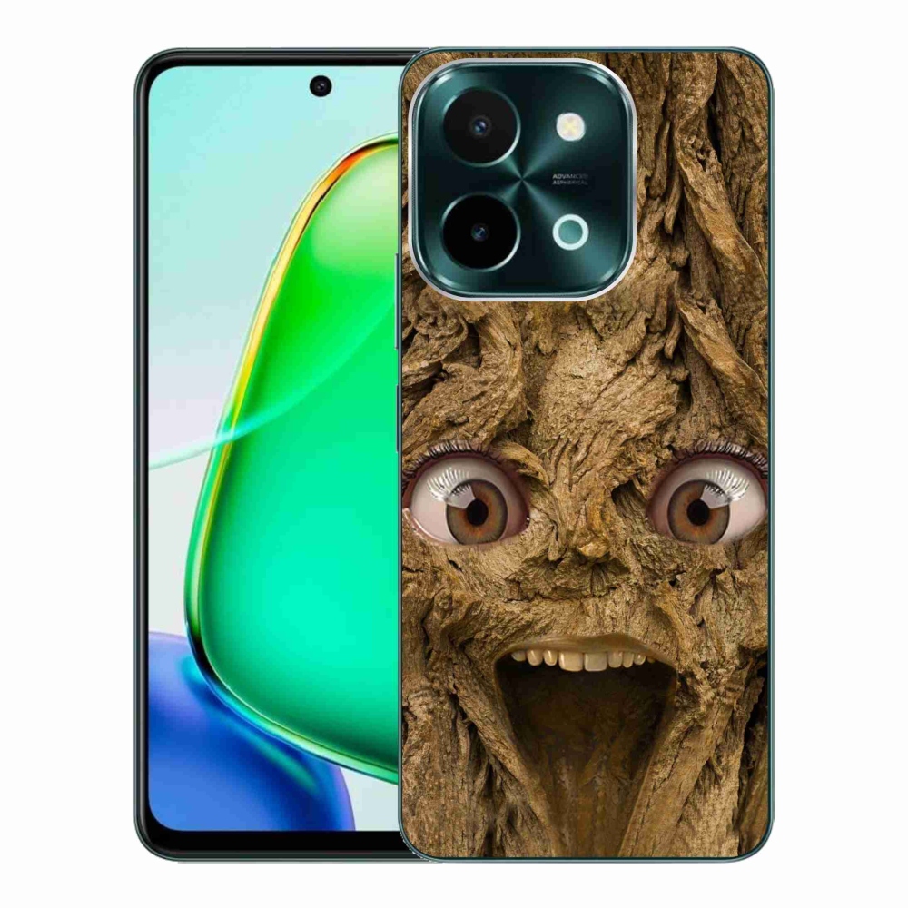 Gél borító mmCase a Vivo Y28-on - boldog fa szemekkel