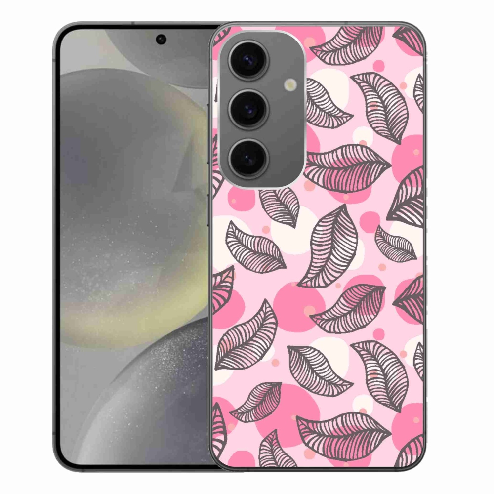 Gél borítás mmCase Samsung Galaxy S24+ készülékhez - rajzfilmes hulló levelek