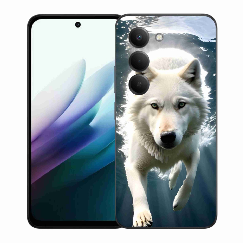 Gél borítás mmCase a Xiaomi Redmi 15 4G/5G (171mm) - fehér farkashoz